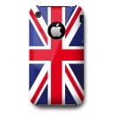 Coque drapeau Anglais UK + film protecteur pour iPhone